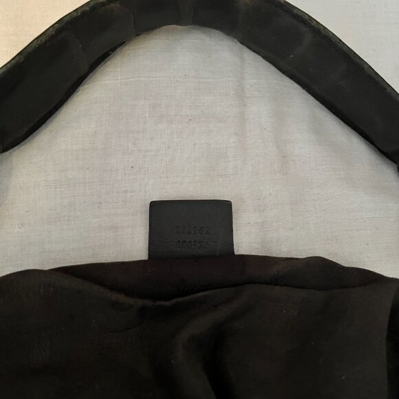 100% Authentic Gucci Guccissima Medium GG Twins Hobo bag Dk Brown - Collectible - Picture 8 of 8